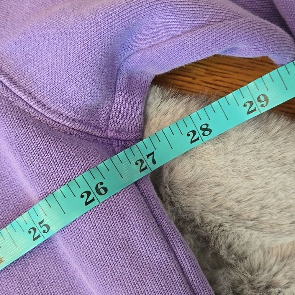 Comfort Colors Kansas State Purple/White Sweatshirt, Womens 2XL, Great Condition - Picture 4 of 11